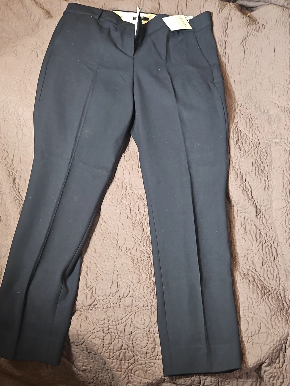 J.Crew Cameron Slim Crop Pant In Four Season Stretch Navy Women's 14T